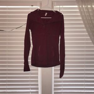 Pull over burgundy athletic top